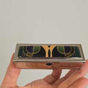 Vintage Art Deco Style LipStick Enamel Box